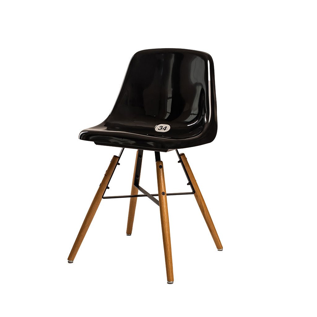 STADICHAIR with stadium seat in BLACK