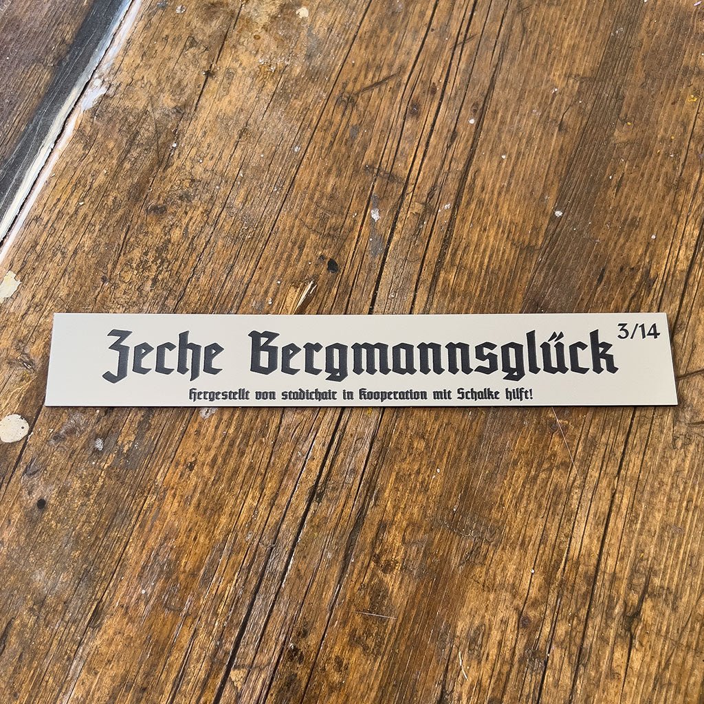 3/14 - Flutlicht Stehtisch "Zeche Bergmannsglück"