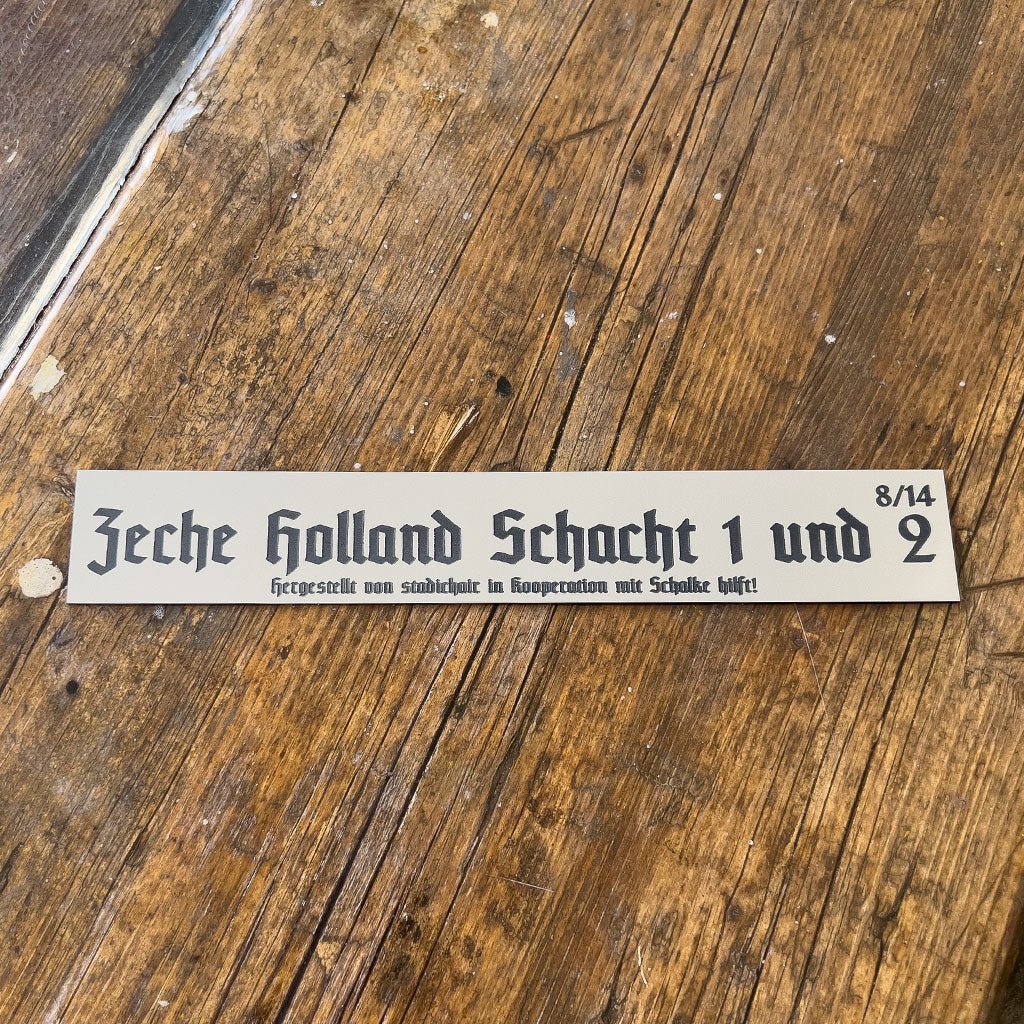 8/14 - Flutlicht Stehtisch "Zeche Holland Schacht 1 & 2"