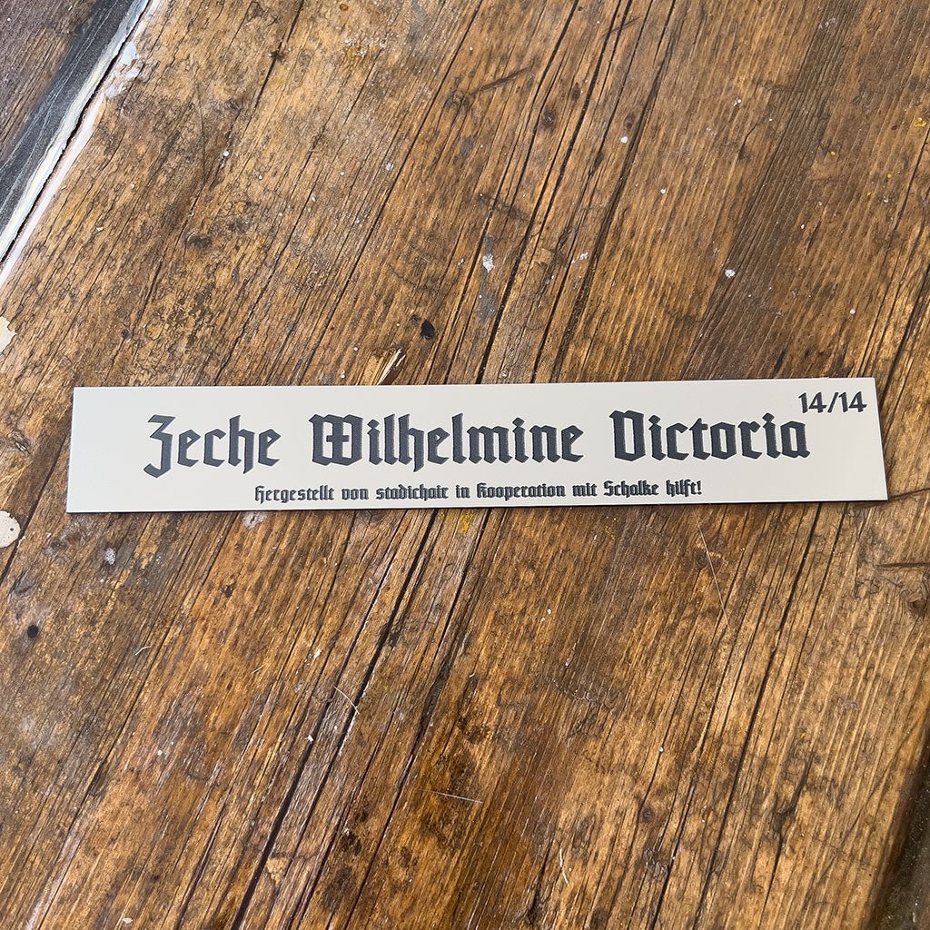 14/14 - Flutlicht Stehtisch "Zeche Wilhelmine Victoria"